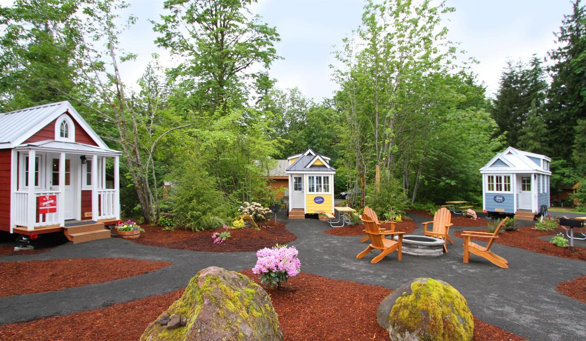Mt Hood Tiny House Village Welches Kültér fotó