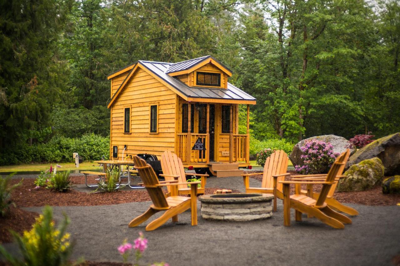 Mt Hood Tiny House Village Welches Kültér fotó